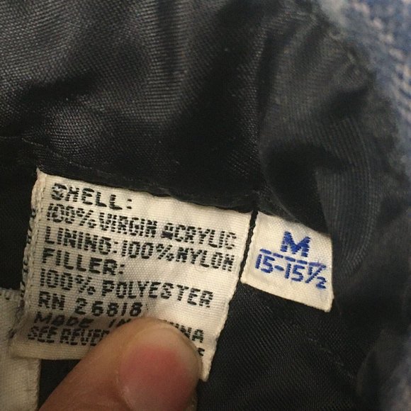 lumberjack Mens Plaid Flannel Button quilted virgin lining Shirt 1960's medium - Picture 10 of 10